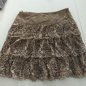 Vintage Gold sequins nude Skirt Liu Jo